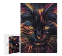 Adults 500 PCS Jigsaw Puzzle Face Cat Expression Retro Adult Jigsaw Puzzle Family Game Precision Cutting Birthday And Unique Gifts 500 PCS