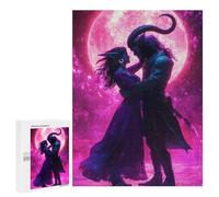 Adults 500 PCS Jigsaw Puzzle Fantasy Romance Under The Moonlight Jigsaws for Adults Puzzle Precision Cutting Difficult And Challenge Toy Intellectual Game 500 PCS