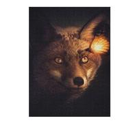 Adults 500 PCS Jigsaw Puzzle Fox And Glowing Butterfly Jigsaw for Adults Relaxing Games Pattern Assembly Unique Gifts for Birthday And Christmas 500 PCS