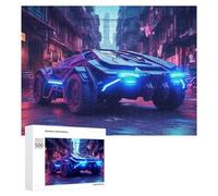 Adults 500 PCS Jigsaw Puzzle Future City Car-1 Adult Jigsaw Puzzle Brain Teaser Game Enhance Memory Birthday And Unique Gifts 500 PCS