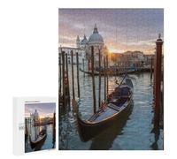 Adults 500 PCS Jigsaw Puzzle Gondola at Sunset Venice Jigsaw Puzzle Brain Teaser Game But Fun And Humorous for Is Ideal As A Gift 500 PCS