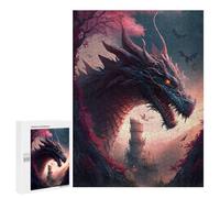 Adults 500 PCS Jigsaw Puzzle Head Dragons Jigsaw Puzzle Brain Teaser Game But Fun And Humorous for Is Ideal As A Gift 500 PCS