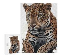 Adults 500 PCS Jigsaw Puzzle Jaguar Painting Animal Jigsaw for Adults Brain Teaser Game Wall Decoration for Is Ideal As A Gift 500 PCS