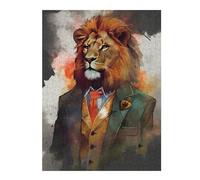 Adults 500 PCS Jigsaw Puzzle Lion Enchantment Jigsaw for Adults Relaxing Games Pattern Assembly Unique Gifts for Birthday And Christmas 500 PCS