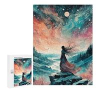 Adults 500 PCS Jigsaw Puzzle Magic of The North Jigsaw Puzzle Brain Teaser Game But Fun And Humorous for Is Ideal As A Gift 500 PCS