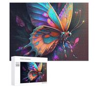 Adults 500 PCS Jigsaw Puzzle Magical Butterfly Artwork Adult Jigsaw Puzzle Brain Teaser Game Enhance Memory Birthday And Unique Gifts 500 PCS