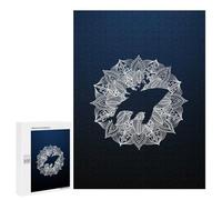 Adults 500 PCS Jigsaw Puzzle Mandala Humpback Whale Jigsaw for Adults Brain Teaser Game Wall Decoration for Is Ideal As A Gift 500 PCS