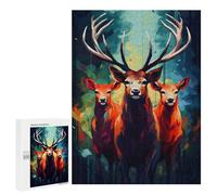 Adults 500 PCS Jigsaw Puzzle Married Giraffe 2 Jigsaw Puzzle Brain Teaser Game But Fun And Humorous for Is Ideal As A Gift 500 PCS