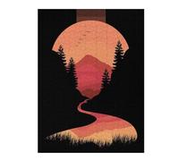 Adults 500 PCS Jigsaw Puzzle Minimalist Nature Jigsaw for Adults Relaxing Games Pattern Assembly Unique Gifts for Birthday And Christmas 500 PCS