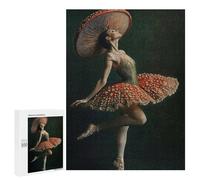 Adults 500 PCS Jigsaw Puzzle Mushroom Ballerina Jigsaw Puzzle Brain Teaser Game But Fun And Humorous for Is Ideal As A Gift 500 PCS