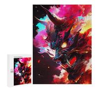 Adults 500 PCS Jigsaw Puzzle Paint The Oni Mask Jigsaw for Adults Brain Teaser Game Wall Decoration for Is Ideal As A Gift 500 PCS