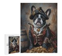 Adults 500 PCS Jigsaw Puzzle Pirate Dog Treasure Chest-7 Jigsaws for Adults Puzzle Precision Cutting Difficult And Challenge Toy Intellectual Game 500 PCS