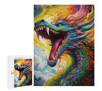 Adults 500 PCS Jigsaw Puzzle Rainbow Dragon's Roar Adult Jigsaw Puzzle Brain Teaser Game Enhance Memory Birthday And Unique Gifts 500 PCS