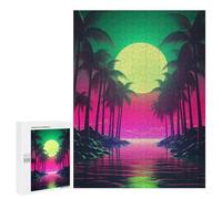 Adults 500 PCS Jigsaw Puzzle Retro Synthwave Chronicles Adult Jigsaw Puzzle Family Game Precision Cutting Birthday And Unique Gifts 500 PCS