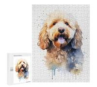 Adults 500 PCS Jigsaw Puzzle Spanish Water Dog Jigsaw Puzzle Brain Teaser Game But Fun And Humorous for Is Ideal As A Gift 500 PCS