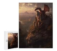 Adults 500 PCS Jigsaw Puzzle Sunset over Dragons Keep Adult Jigsaw Puzzle Family Game Precision Cutting Birthday And Unique Gifts 500 PCS