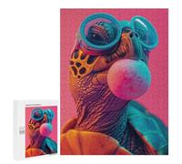 Adults 500 PCS Jigsaw Puzzle Turtle Bubblegum Jigsaw Puzzle Brain Teaser Game But Fun And Humorous for Is Ideal As A Gift 500 PCS