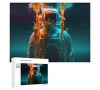 Adults 500 PCS Jigsaw Puzzle Underwater Astronaut Adventure -1 Jigsaw for Adults Brain Teaser Game Precision Cutting Unique Gifts for Birthday And Christmas 500 PCS