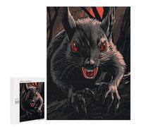 Adults 500 PCS Jigsaw Puzzle Vampire Gothic Squirrel Jigsaw for Adults Brain Teaser Game Wall Decoration for Is Ideal As A Gift 500 PCS