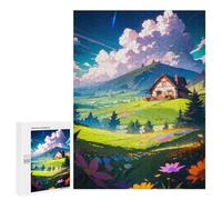 Adults 500 PCS Jigsaw Puzzle Zen Meadow Escape Jigsaw for Adults Brain Teaser Game Precision Cutting Unique Gifts for Birthday And Christmas 500 PCS