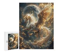 Adults 500 PCS Puzzle Celestial Pegasus Ascend Adult Jigsaw Puzzle Anti-Stress Toys Analysis And Logic Birthday Present, Gifts, 500 PCS