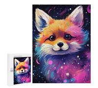Adults 500 PCS Puzzle Colorful Fox Art Print Puzzles for Teenagers Precision Cutting for Birthday, Chrismas Toy Intellectual Game 500 PCS