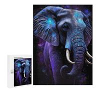 Adults 500 PCS Puzzle Cosmic Elephant Art Print-17 Adult Jigsaw Puzzles Analysis And Logic Wishlist with Santa Claus Unique Gifts for Birthday And Christmas 500 PCS