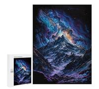 Adults 500 PCS Puzzle Cosmic Mountain Landscape Adult Jigsaw Puzzles Analysis And Logic Wishlist with Santa Claus Unique Gifts for Birthday And Christmas 500 PCS