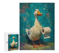 Adults 500 PCS Puzzle Duck with Toilet Paper Roll-3 Jigsaws for Adults Puzzle Improve Memory Challenging To Complete Unique Gifts for Birthday And Christmas 500 PCS