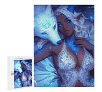 Adults 500 PCS Puzzle Fantasy Wolf And Fairy Artwork Puzzles for Teenagers Precision Cutting for Birthday, Chrismas Toy Intellectual Game 500 PCS