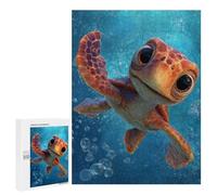 Adults 500 PCS Puzzle Finding Nemo Cute Sea Turtle Jigsaw Puzzles for Adults Birthday Present Parent-child Interaction Toy Intellectual Game 500 PCS