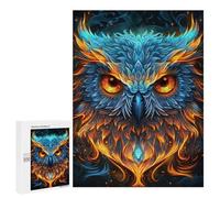 Adults 500 PCS Puzzle Flame-Winged Mystic Owl Artwork Puzzles for Teenagers Precision Cutting for Birthday, Chrismas Toy Intellectual Game 500 PCS