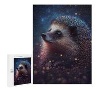 Adults 500 PCS Puzzle Galactic Hedgehog Art Print Adult Jigsaw Puzzles Analysis And Logic Wishlist with Santa Claus Unique Gifts for Birthday And Christmas 500 PCS
