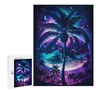 Adults 500 PCS Puzzle Galactic Palm Paradise -1 Adult Jigsaw Puzzles Analysis And Logic Wishlist with Santa Claus Unique Gifts for Birthday And Christmas 500 PCS