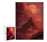Adults 500 PCS Puzzle Haunting Cemetery Under Full Moon Jigsaws for Adults Puzzle Improve Memory Challenging To Complete Unique Gifts for Birthday And Christmas 500 PCS