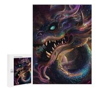 Adults 500 PCS Puzzle Hypnotic Space Dragon Adult Jigsaw Puzzle Anti-Stress Toys Analysis And Logic Birthday Present, Gifts, 500 PCS