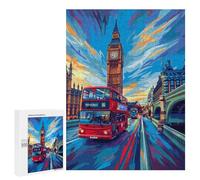 Adults 500 PCS Puzzle London Cityscape with Big Ben Puzzles for Teenagers Precision Cutting for Birthday, Chrismas Toy Intellectual Game 500 PCS