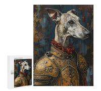 Adults 500 PCS Puzzle Medieval Knight Dog Armor-14 Jigsaws for Adults Puzzle Improve Memory Challenging To Complete Unique Gifts for Birthday And Christmas 500 PCS