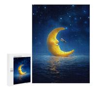 Adults 500 PCS Puzzle Moon Singing in The Night Sky Jigsaw Puzzles for Adults Birthday Present Parent-child Interaction Toy Intellectual Game 500 PCS