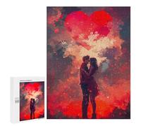 Adults 500 PCS Puzzle Romantic Love Story Artwork Puzzles for Teenagers Precision Cutting for Birthday, Chrismas Toy Intellectual Game 500 PCS