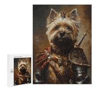 Adults 500 PCS Puzzle Royal Canine Armor Painting Adult Jigsaw Puzzles Difficult Challenge Wishlist with Santa Claus Unique Birthday And Gifts 500 PCS