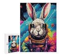 Adults 500 PCS Puzzle Space Bunny Adventure -1 Puzzles for Teenagers Precision Cutting for Birthday, Chrismas Toy Intellectual Game 500 PCS