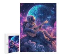 Adults 500 PCS Puzzle Space Guitarist Cosmic Melody Jigsaws for Adults Puzzle Improve Memory Challenging To Complete Unique Gifts for Birthday And Christmas 500 PCS