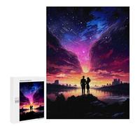 Adults 500 PCS Puzzle Sunset Nebula Lovers Adult Jigsaw Puzzle Anti-Stress Toys Analysis And Logic Birthday Present, Gifts, 500 PCS