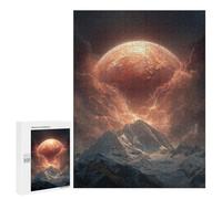 Adults 500 PCS Puzzle Thunderstorm Mountain Landscape Jigsaw Puzzles for Adults Birthday Present Parent-child Interaction Toy Intellectual Game 500 PCS