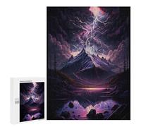 Adults 500 PCS Puzzle Thunderstorm Reflections Adult Jigsaw Puzzles Analysis And Logic Wishlist with Santa Claus Unique Gifts for Birthday And Christmas 500 PCS