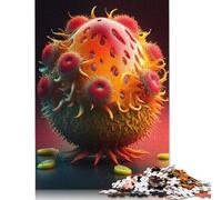 Adults 500 Piece Art Exotic Fruit Jigsaw Puzzles Woodenboard Puzzles Jigsaw Puzzles for Gifts 500pcs (52x38cm)