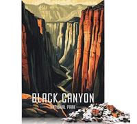 Adults 500 Piece Jigsaw Puzzle Black Canyon National Park Puzzle Jigsaws for Adults Teenagers Teenager Man Woman Gift 500pcs (52x38cm)