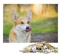 Adults 500 Piece Jigsaw Puzzle Corgi Cute Poster Wooden Puzzles Brain Teaser Puzzles For Adults 500pcs (52x38cm)