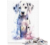 Adults 500 Piece Jigsaw Puzzle 'Cute Baby Dalmatian Puppy Wooden Puzzles Brain Teaser Puzzles For Adults 500pcs (52x38cm)